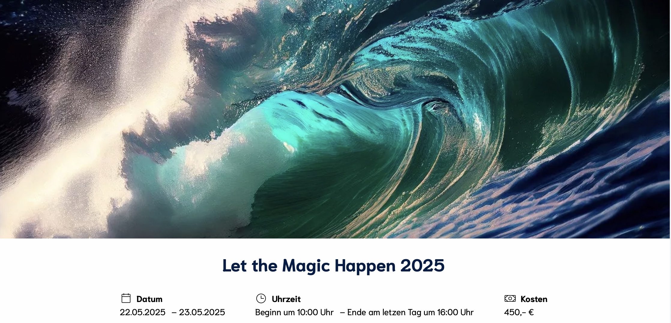 Weiterbildung für Trainerinnen und Coaches: „Let the magic happen 2025“ buchbar. Wien 22.-23.05. 2025