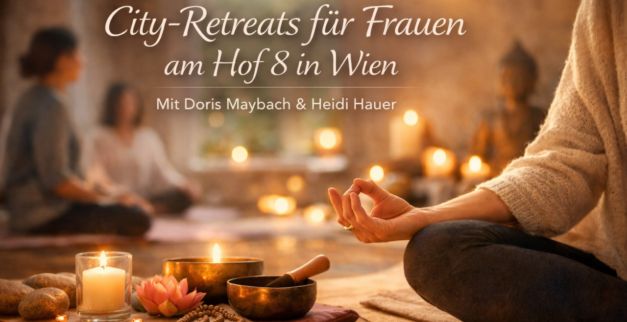 City- Retreat in Wien mit Heidi Hauer und Doris Maybach. Sichere dir deinen Platz für den 24. April 2026 14:00-17:00